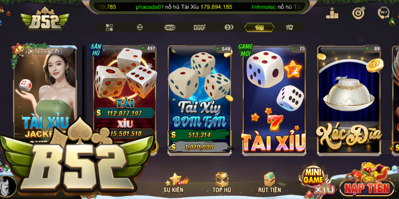 Khám phá thế giới giải trí đổi thưởng tại B52club